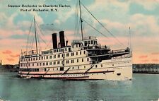 Toledo, OH Postcard Steamer State of Ohio Cleveland Put-In-Bay Toledo Line.   M4 picture