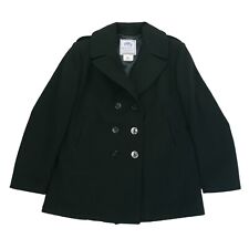 DSCP Quarterdeck US Navy Wool Pea Coat Military Overcoat Jacket Womens Size 18L picture