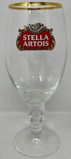 Stella Artois Beer Chalice Stein Beer Glass Gold Rim 33CL picture