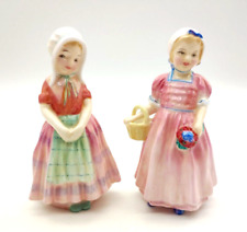 Vtg Royal Doulton Figurines Tootles COPR 1935 & Tinkle Bell HN1677 Early Version picture