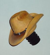 Rustic Resin Cowboy Hat Bottle Stopper  picture