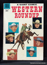 Western Roundup #18 Dell Giant Comic 1957 VG Toth Art picture