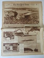 New York Times Sept 14, 1930 Andre body recovered, Gallant Fox, USS Louisville picture