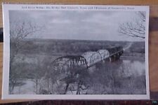 Red River Bridge Oklahoma/Texas 1938 Red River Rilvary picture