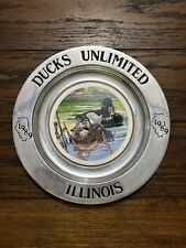 1989 Vintage Ducks Unlimited Pewter Plaque RARE picture