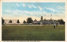 Baseball Field & Pavilion Edgewater Park Cleveland Ohio OH 1918 Postcard picture