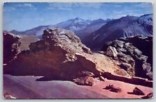 Famous Longs Peak Trail Ridge Sky Mountains VTG Unposted Chrome Vintage Postcard picture
