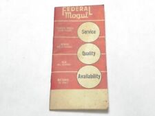 VINTAGE 1959-60 FEDERAL MOGUL SERVICE QUALITY AVAILABILITY POCKET PAD PRE-OWNED picture