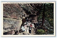 c1920's Sheltered Beneath The Rocks Between Bradford PA and Olean NY Postcard picture