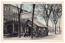 Tomahawk Wisconsin Vintage Postcard c1946 Information Bureau Linen picture