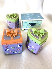 Claire's Trinket Boxes Vintage Y2K 2004 Lot 3 + Add Box Dolphin Peace #s 4 12 13 picture