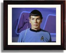 8x10 Framed Leonard Nimoy Autograph Promo Print - Spock picture