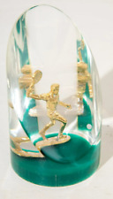 RARE Vintage Canada Lucite Acrylic Tennis Sculpture Paperweight 4