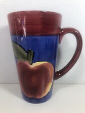 Tall Apple Themed Hand Painted Coffee Mug 6
