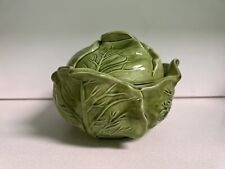 Vintage Ceramic Holland Mold Cabbage Shaped Bowl with Lid Excellent Condition  picture