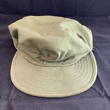 VINTAGE MILITARY ARMY HAT CAP GREEN OG107 Texas Miller Pat.date 1952 Manuf. 1958 picture