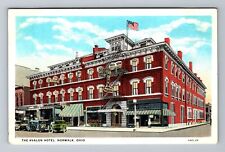 Norwalk OH-Ohio, Avalon Hotel, Advertising, Antique Vintage Souvenir Postcard picture