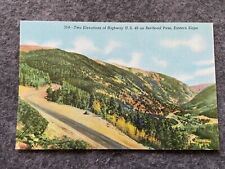 Two elevations on Highway U.S. 40, Berthoud Pass Vintage Postcard picture