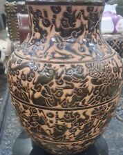 Antique Hand-Painted Iranian Vase - Exquisite Persian Art, Unique Collectible picture