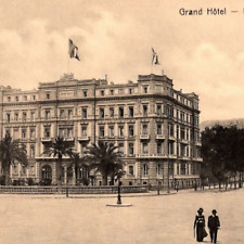 Grand Hotel Naples Postcard Napoli Italian Tourist 1911 Thomas Cook Tour Italy picture