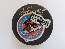 Signed NHL In Glass Co Hockey 1993 Stanley Cup Game Puck Guy Carbonneau picture