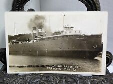 SS Ann Arbor No 5 RPPC Postcard Railroad Car Ferry Shipwreck Clive Cussler NUMA picture