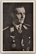 Postcard PHOTO PORTRAIT Hans Joachim MARSEILLE WW2 Flying Ace Knights Cross picture