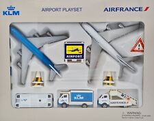 KLM & Air France Airport Playset - Boeing 747 + Airbus A380 - NEW PPC picture