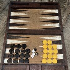 Crisloid Bakelite Catalin Checkers Marbled Backgammon Game Pieces 29 VTG Wear picture