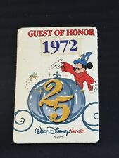 VIP Walt Disney World 25th Anniversary Guest of Honor Badge Disneyana Rare 1972  picture