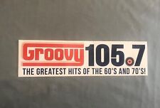 Radio Station Decal GROOVY 105.7 Tulsa OK picture