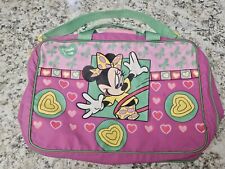 Vintage Minnie Mouse Duffle Bag Messenger Backpack SuitcaseVinyl 90s Minnie N Me picture