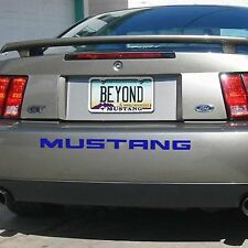 Ford Mustang 1999 to 2004 Rear Bumper Letters Insert Blue picture