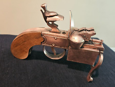 Vintage Lighter Tinder Flintlock Pistol Gun Table Lighter picture