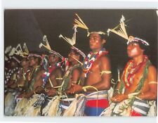 Postcard Traditional male dancers of Yap Micronesia picture