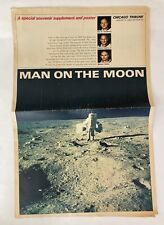1969 AUGUST 13 CHICAGO TRIBUNE NEWSPAPER SUPPLEMENT - MAN ON THE MOON picture