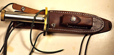RANDALL SURVIVAL KNIFE & LEATHER SHEATH HOLLOW HANDLE picture