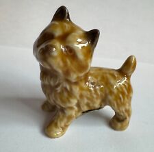 RARE Vintage Wade England Cairn Terrier Dog Red Rose Figurine picture