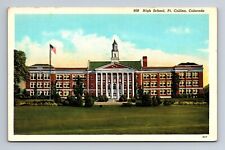 Fort Collins High School Colorado Postcard picture