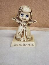 Vintage 1976 R & W Berries I Love You This Much Little Girl Statue picture