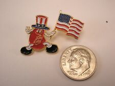 Mr. Jelly Belly Beans Patriotic American Flag Vintage Lapel Pin advertising picture