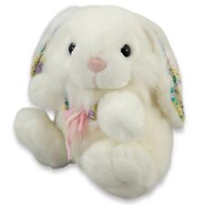 Easter Best Made Toys Bunny Rabbit Stuffed Animal White Floral 10
