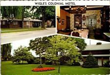 Leamington, Ontario Canada  WIGLE'S COLONIAL MOTEL Hwy 3~Roadside 4X6 Postcard picture