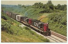 Canadian National Railway Railroad Train Freight Diesel Locomotives Postcard picture