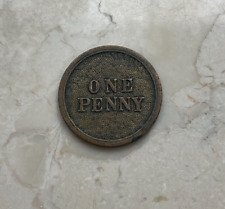 Vintage Uninscribed Masonic Mason Penny Token picture
