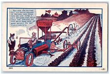 Witt Artist Signed Postcard Ford Tractor Farming Humor c1910's Unposted Antique picture