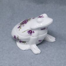 Hammersley Spode Victorian Violets Englands Countryside Frog Trinket Box picture
