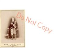 Highland Man Evening Dreess Kilt Marsh Bros Henley Cabinet Card Photograph (521) picture