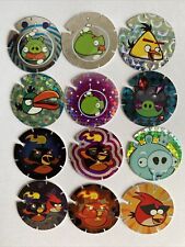 lot Of 12 Shiny Prismatic Angry Birds Tazos Sabritas Pogs Mexico POGS picture