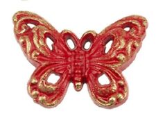 Ganz Small Cast Iron Red Butterfly Figurine 3
